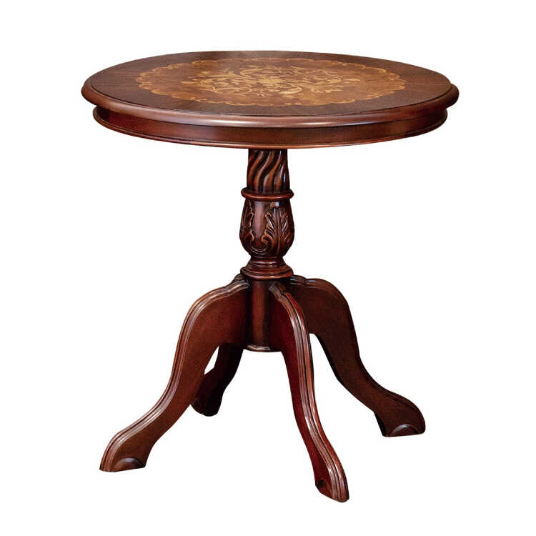 TA-2757 英国アンティーク高級丸テーブル｜天然木製60cm完成品