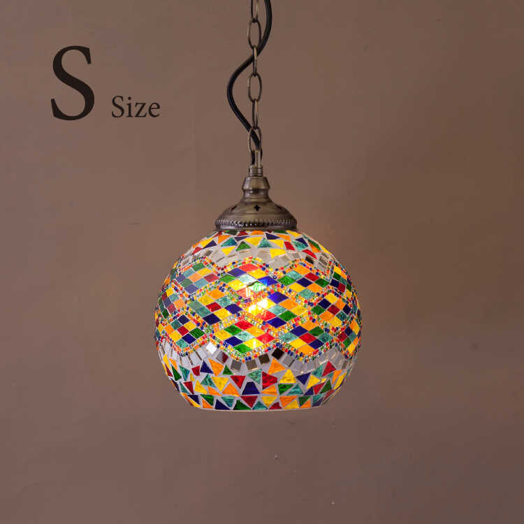 LT-4826 玄関におすすめ！モザイクガラスのペンダントライト1灯