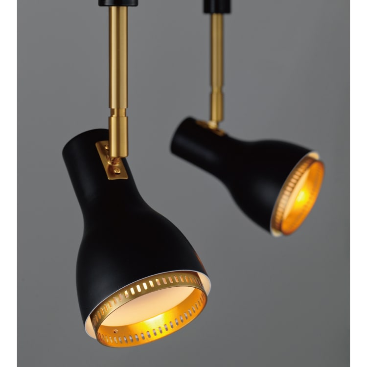 LT-4895 黒ブラックのかっこいいスポットライト｜ダクトレール用