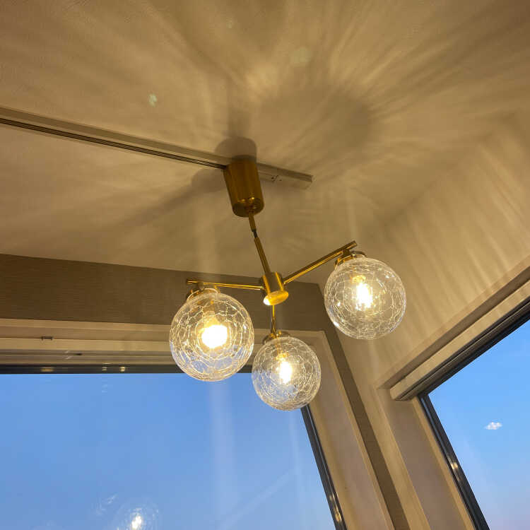 LT-5005 超人気のクラック（ヒビ割れ）3灯ペンダントライト・LED対応