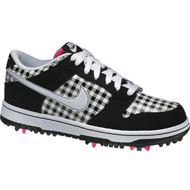 Nike Dunk NG Golf Shoes - Womens Black/White/Check at