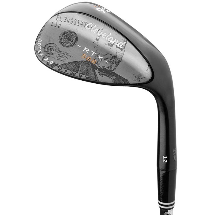 Cleveland 588 RTX 2.0 Black Satin Wedge - Custom Edition - 56