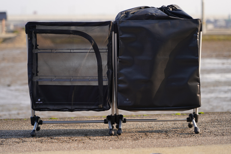 スノーピークの新作、ガビングスタンドを購入。メッシュラックスタンド