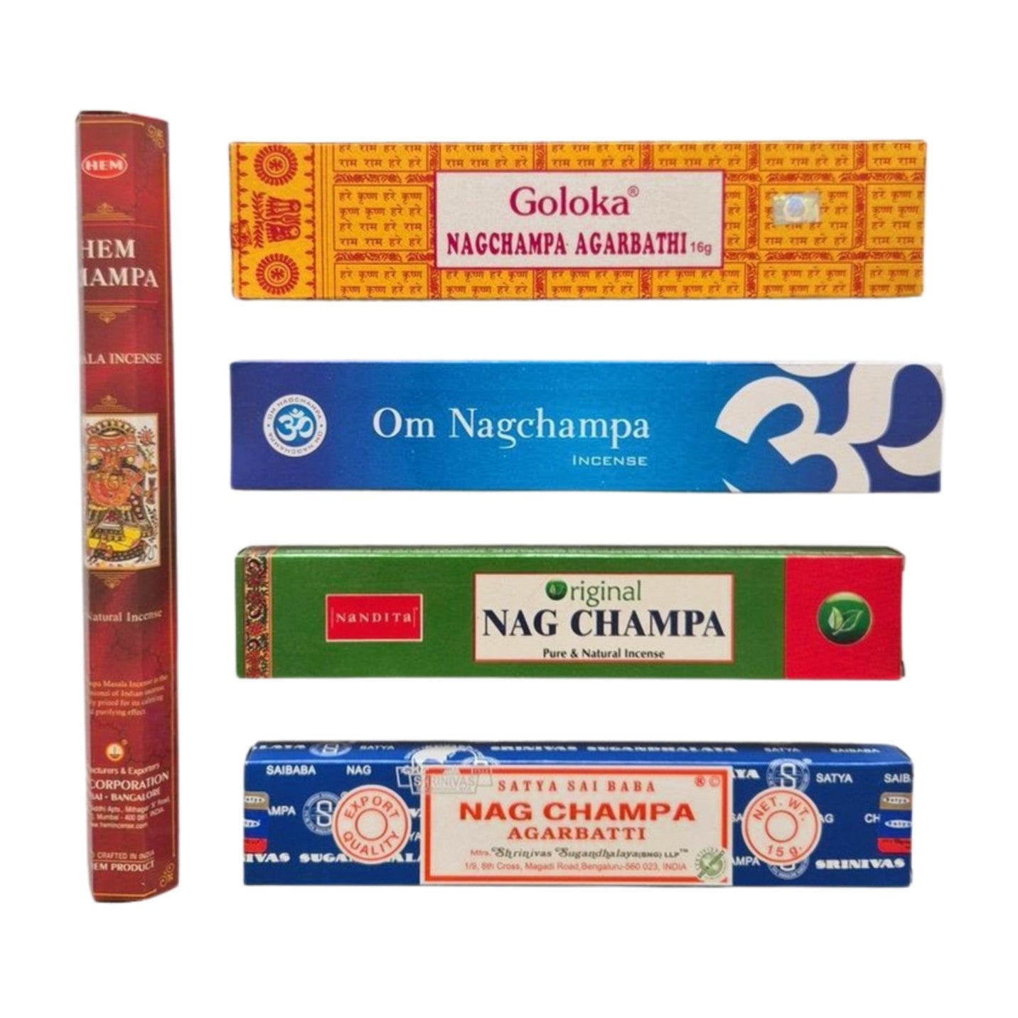 Nag Champa Incense Sticks Variety Pack