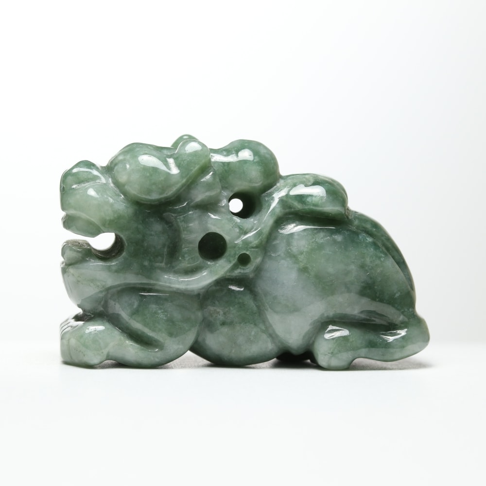 ミャンマー産]天然ヒスイ彫刻/翡翠（貔貅/ヒキュウ） - 埼玉県吉川市の