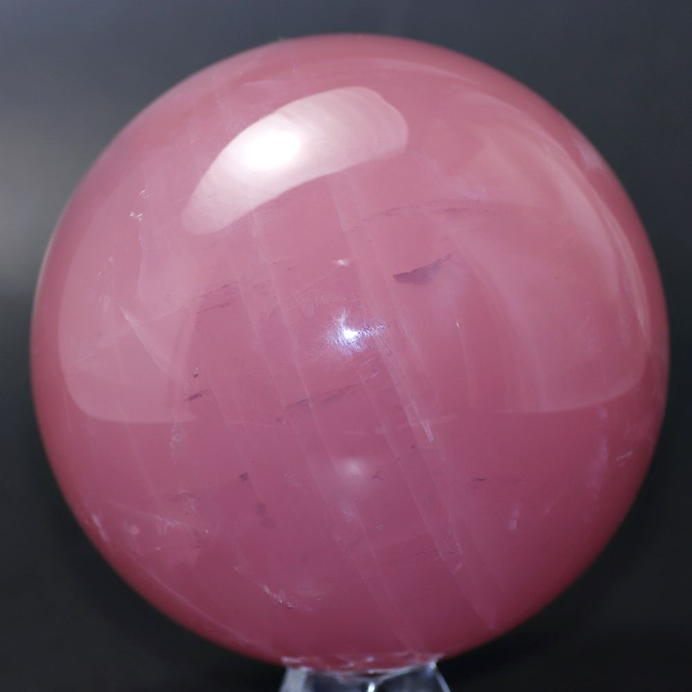 希少・トップクォリティ]マダガスカル産ディープローズクォーツ丸玉