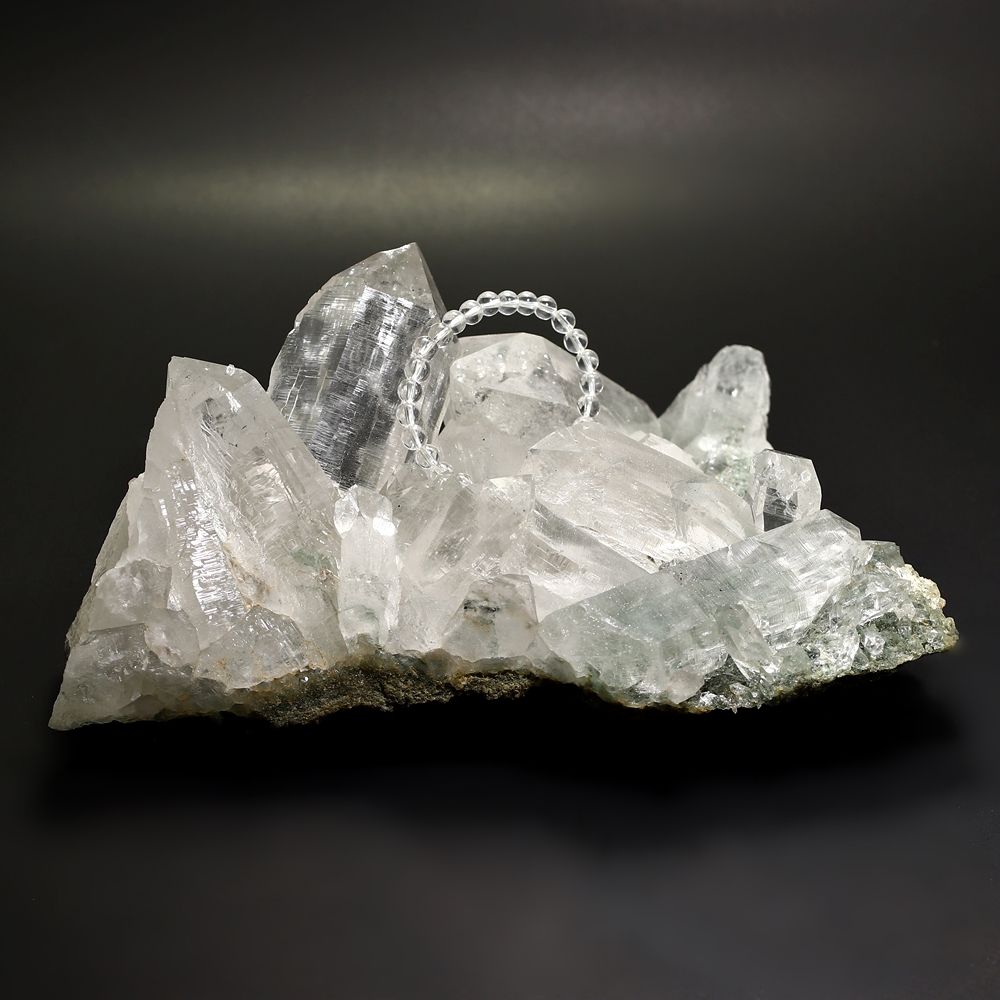 高品質++]インド/マニハール産ヒマラヤ水晶クラスター（1.96kg原石