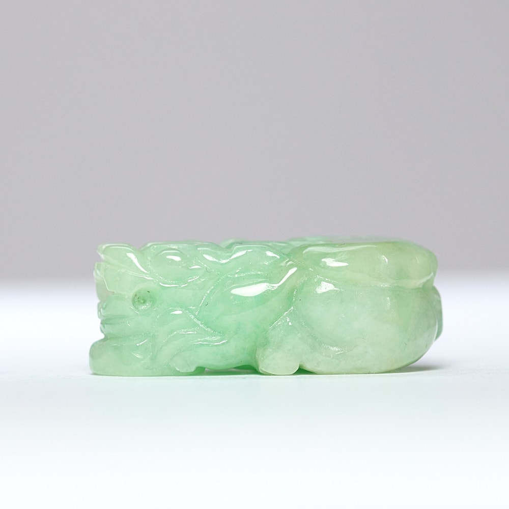 高品質++]ミャンマー産ヒスイ彫刻/翡翠（貔貅/ヒキュウ） - 埼玉県吉川