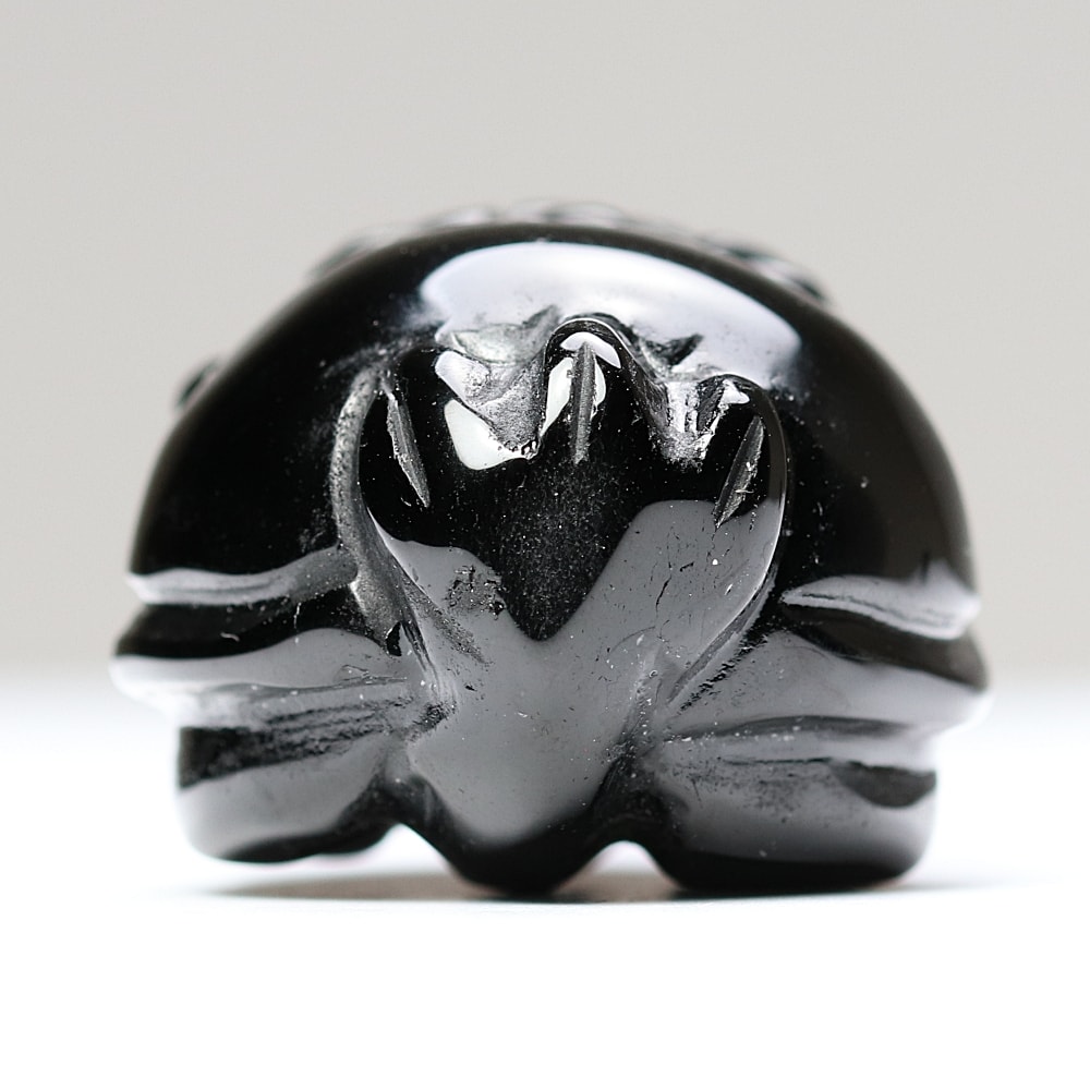 中国/山東省産]モリオン彫刻/天然黒水晶（龍亀/ロングイ） - 埼玉県