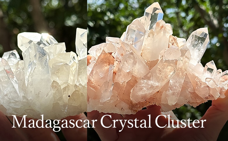 マダガスカル産水晶クラスター（未加工原石、群晶） - 埼玉県吉川市の