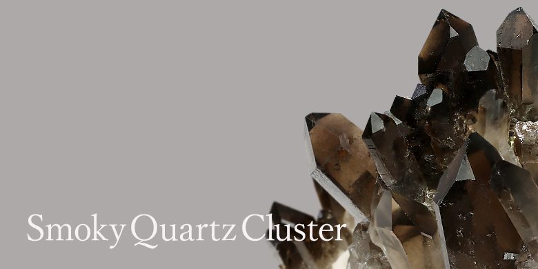 N♡*.゜】天然石スモーキークォーツのクラスター 置物NO.013106 楽天