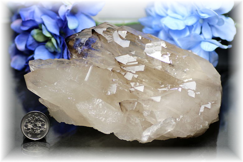 ブラジル産]天然スモーキーシトリンクォーツ（カテドラルクラスター