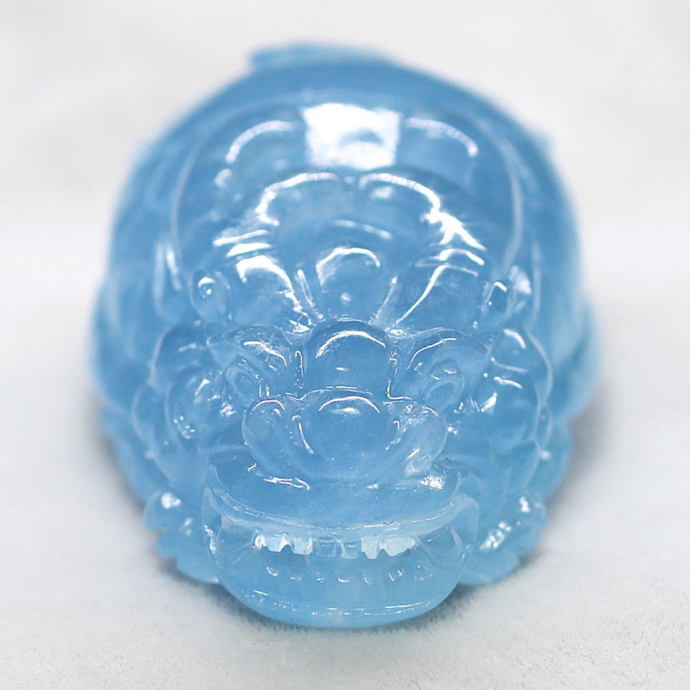 ブラジル産]アクアマリン彫刻（龍亀/ロングイ） - 埼玉県吉川市の