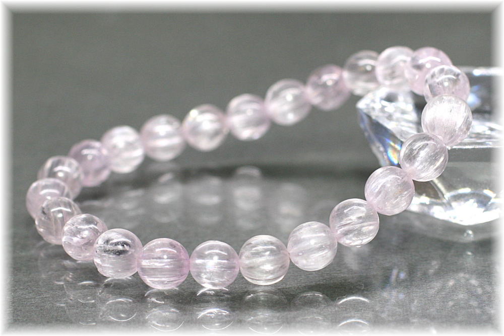 高品質]キャッツアイクンツァイトブレスレット（約7mm玉） - 埼玉県