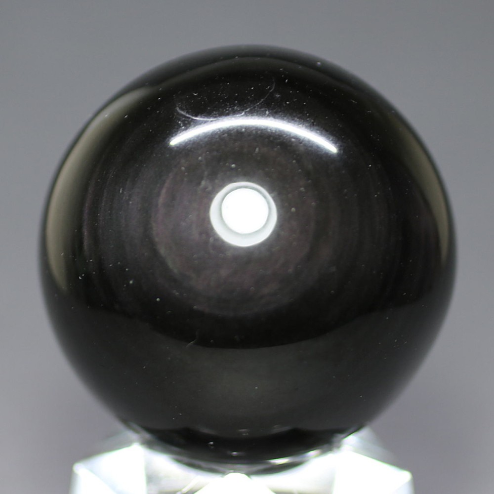 メキシコ産]レインボーオブシディアン丸玉 /黒曜石スフィア（44.1mm