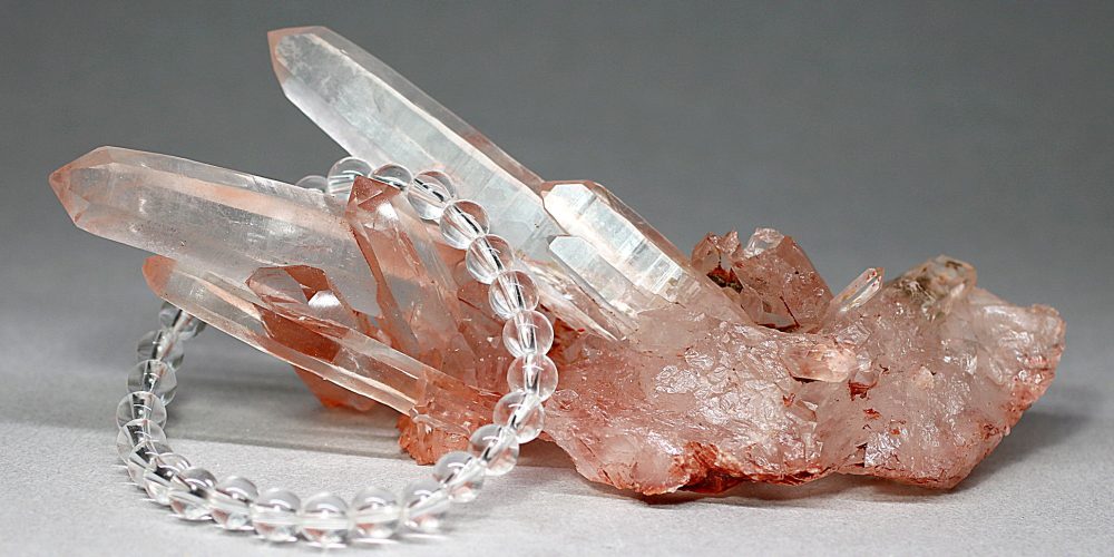 特別価格/高品質・マニカラン産]ヒマラヤ水晶クラスター/原石/ピンク