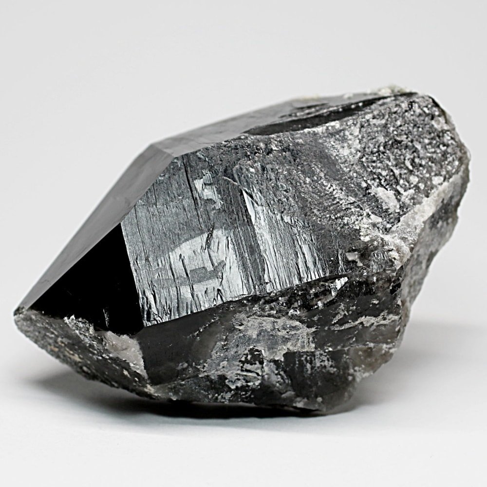 山東省産]天然モリオン原石（黒水晶ナチュラルポイント） - 埼玉県吉川