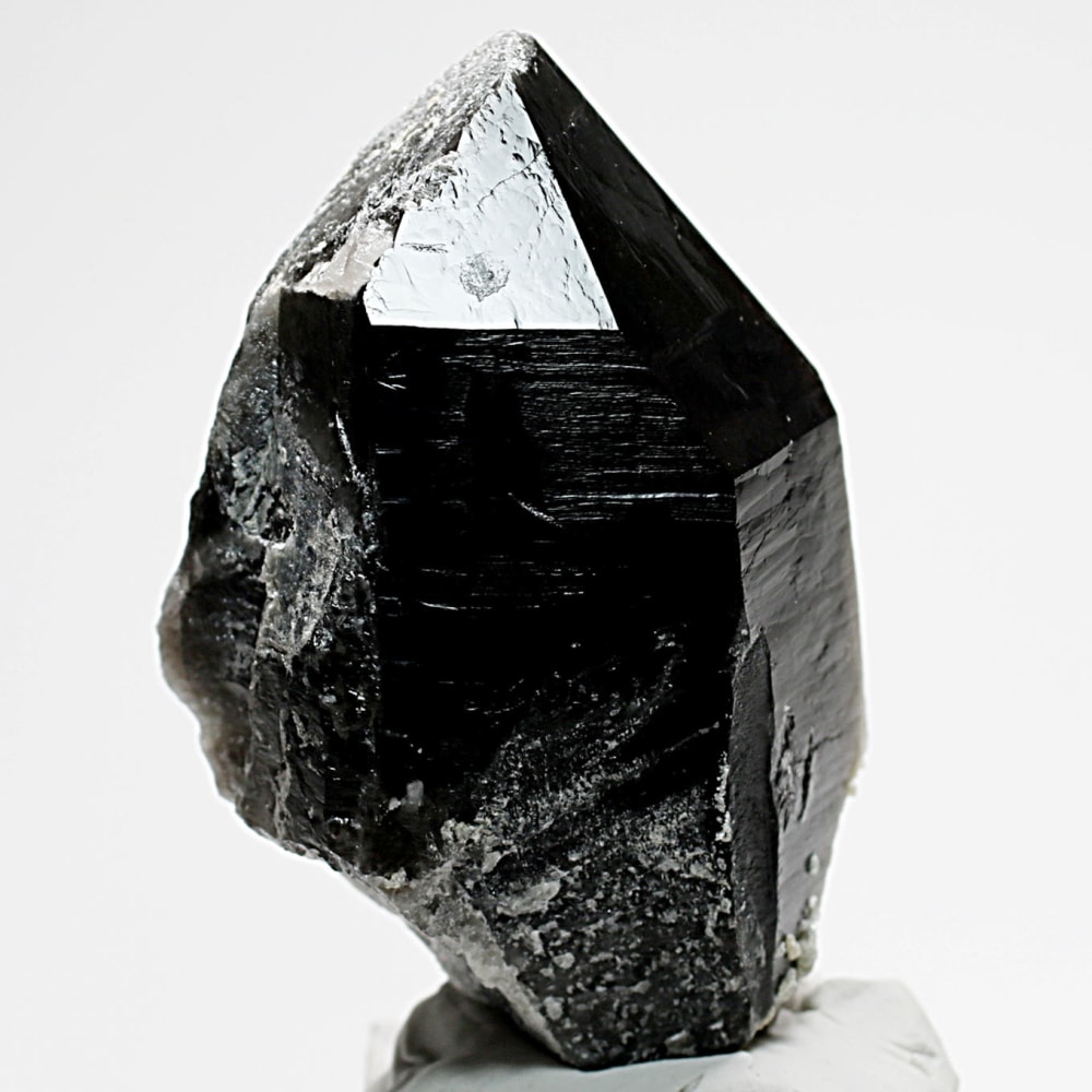 山東省産]天然モリオン原石（黒水晶ナチュラルポイント） - 埼玉県吉川