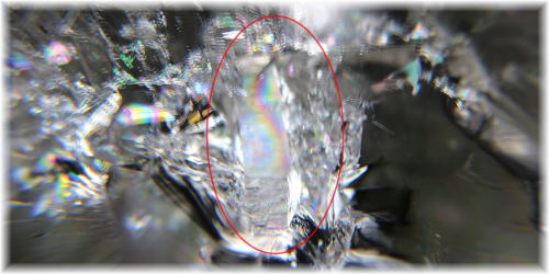 最高品質]虹入り天然水晶丸玉/スフィア（貫入） - 埼玉県吉川市の