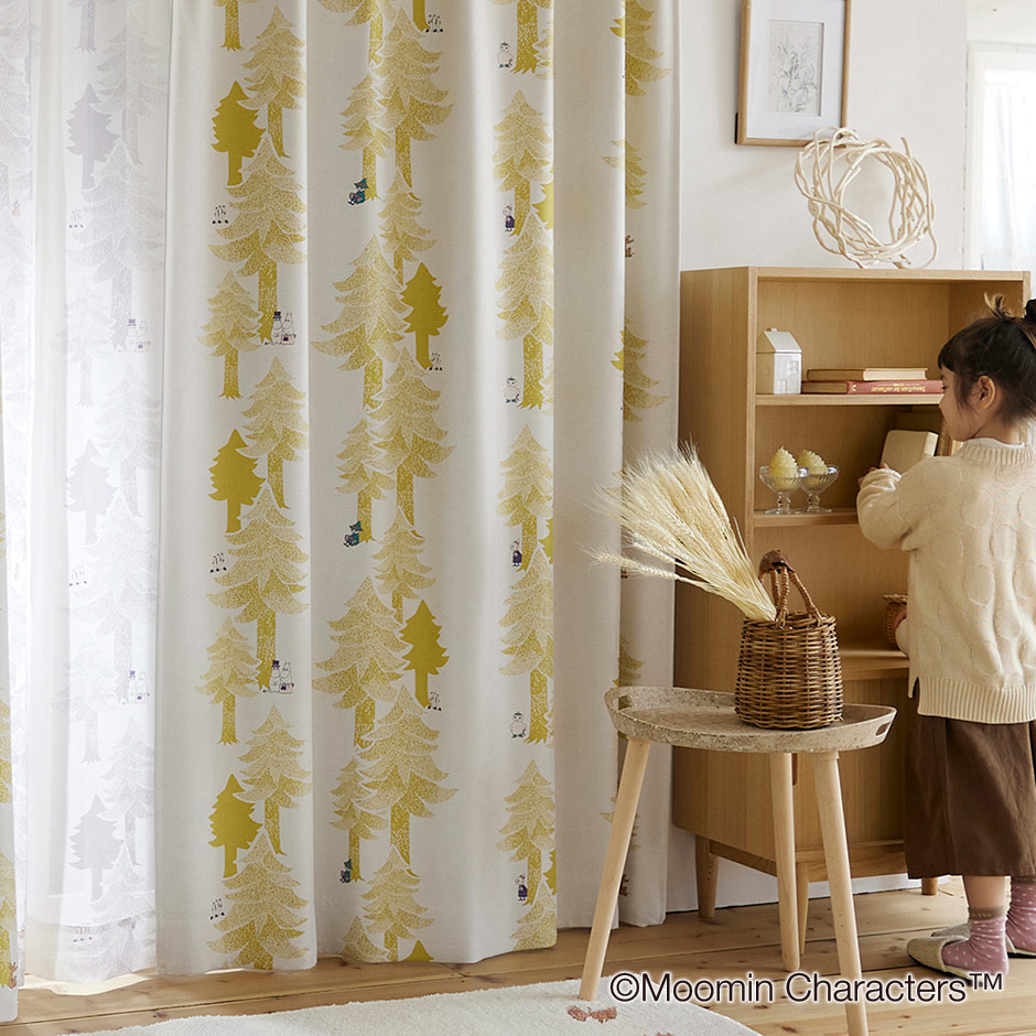 2級遮光カーテン ムーミン・プートドレープ（D-1196）｜カーテン通販