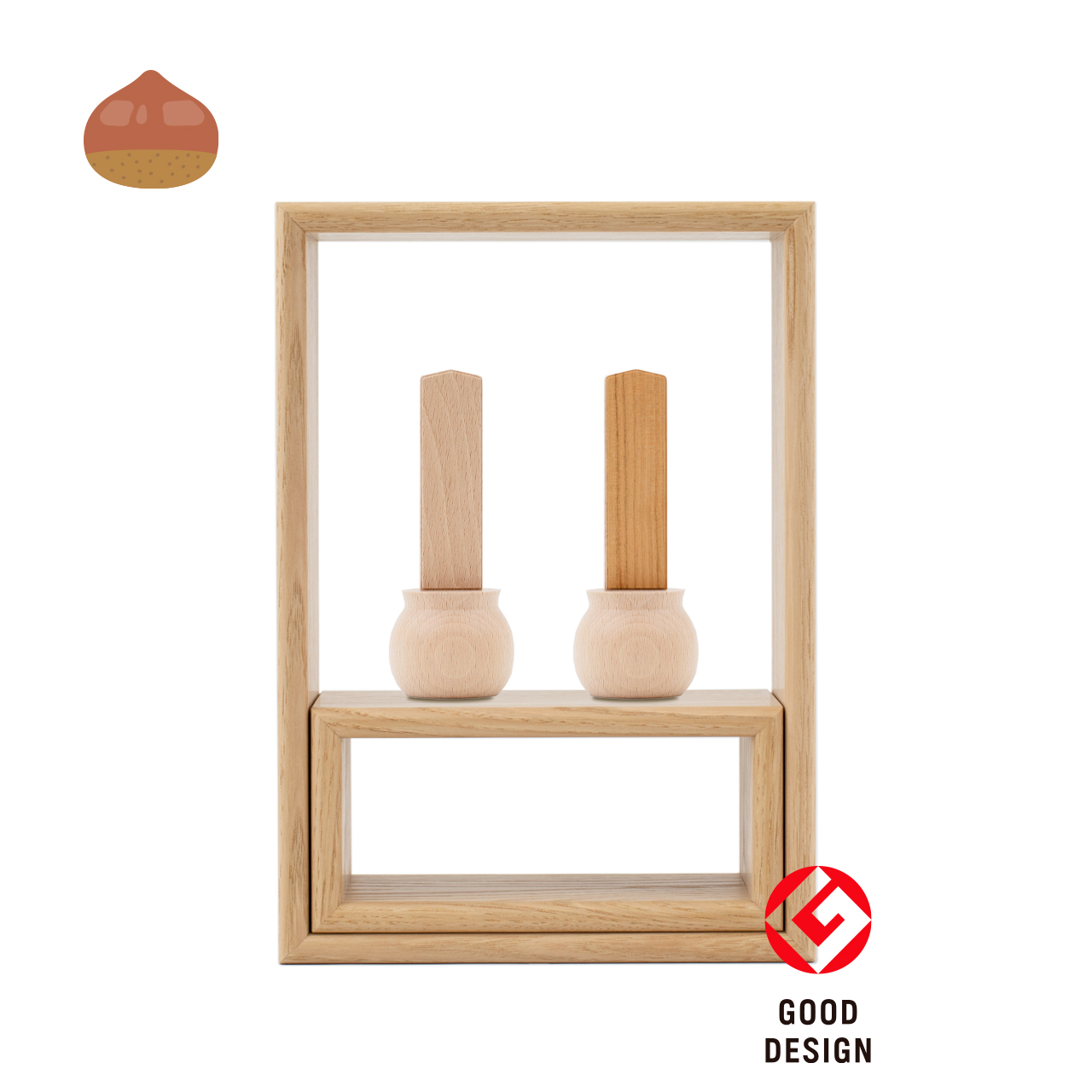 A4仏壇 無垢材 A4-MUKU 日本の栗の木（クリ） | いのりオーケストラ