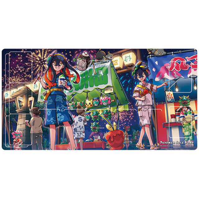 お祭りを楽しむ“ゼイユ＆スグリ”のプレイマットも！『ポケカ』4月26日