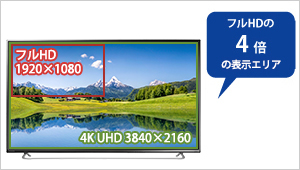 EX-LD4K552DB | 4K対応＆広視野角ADSパネル採用 55型（可視領域54.6型