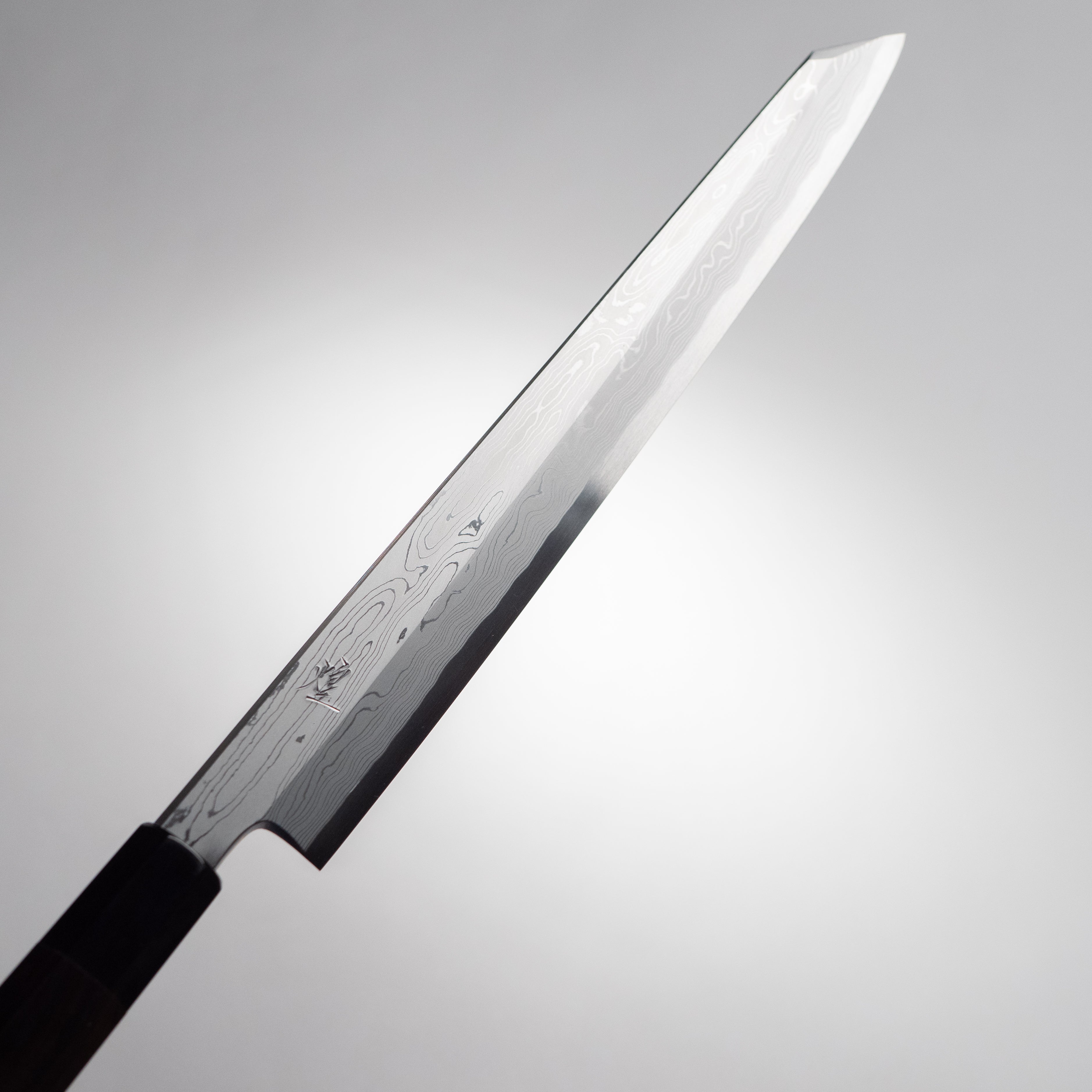 中川作 煌 青一鋼 墨流し 切付柳刃包丁 鞘付き – 堺一文字光秀
