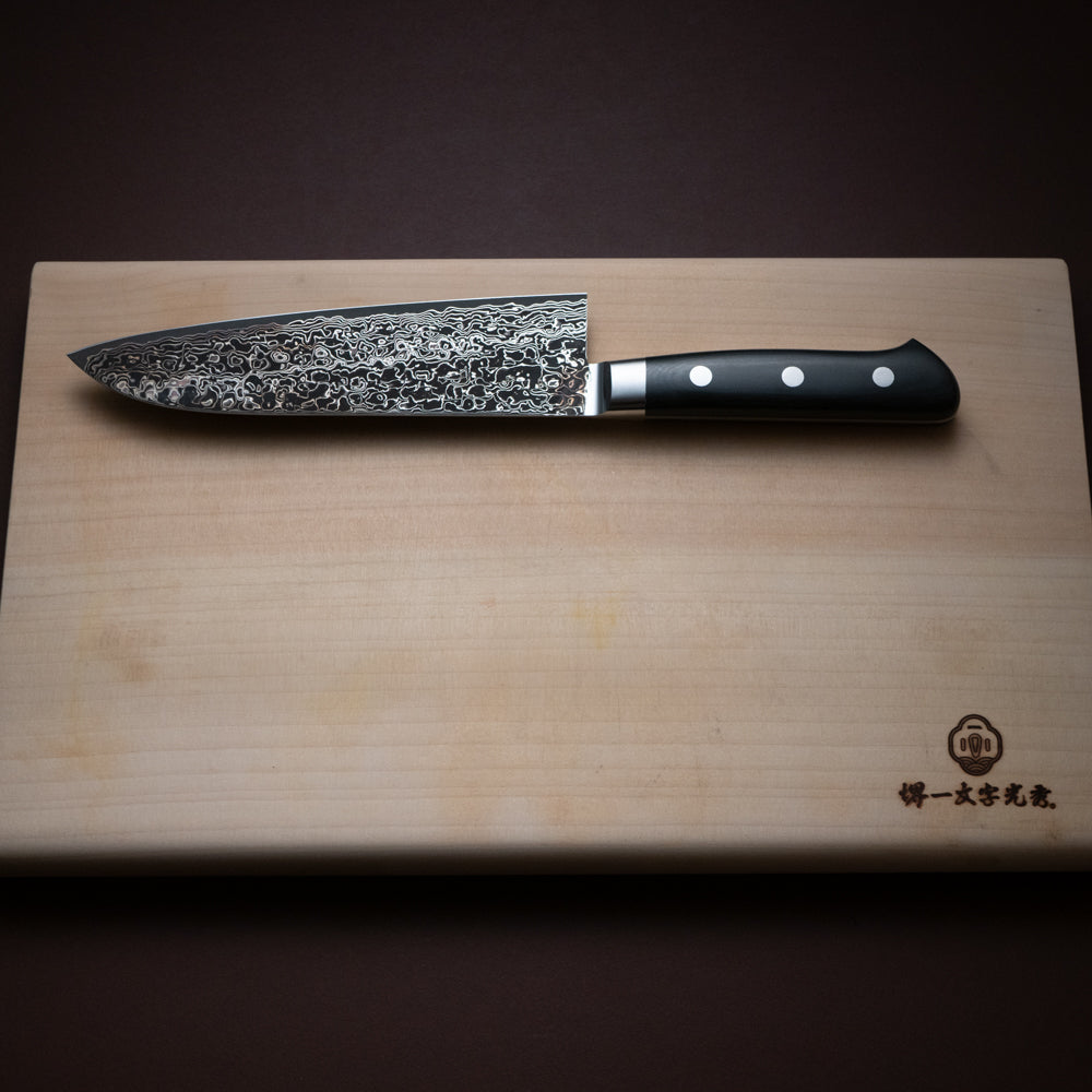 煌 本鍛造 粉末ハイスダマスカス鋼 三徳包丁 – 堺一文字光秀