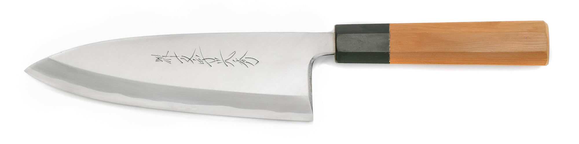 堺忠光作 出刃包丁 本焼 刃文素晴らしい 刃渡り25cm 堺忠光作 出刃包丁