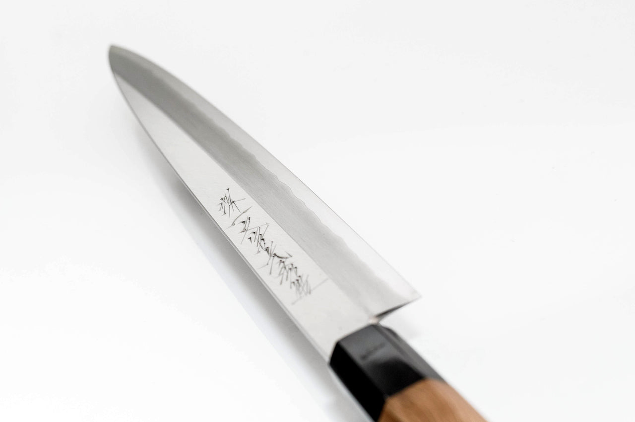 堺一文字光秀 白銀 霞研 ふぐ引き包丁 鞘付き