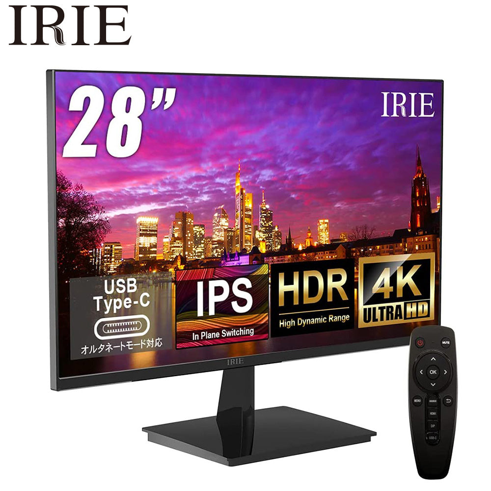公式】IRIE ゲーミングモニター 28インチ リフレッシュレート 60Hz
