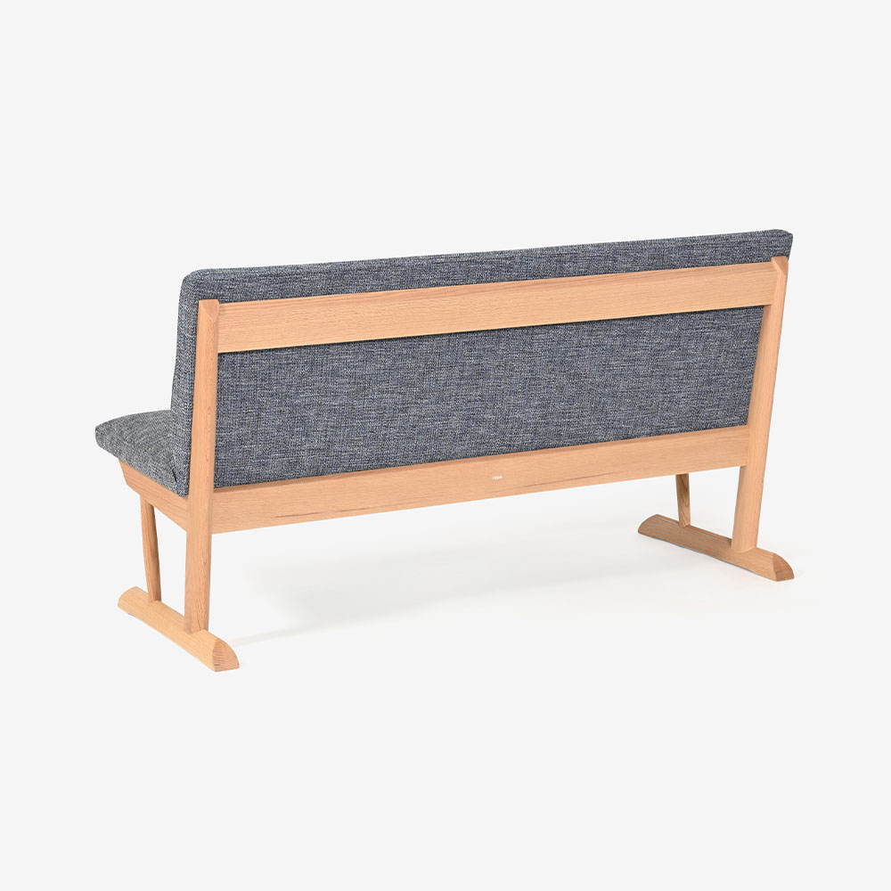 飛騨産業 ベンチ「KAYA3 -カヤ3- LF225R」幅144cm レッドオーク材 WO色