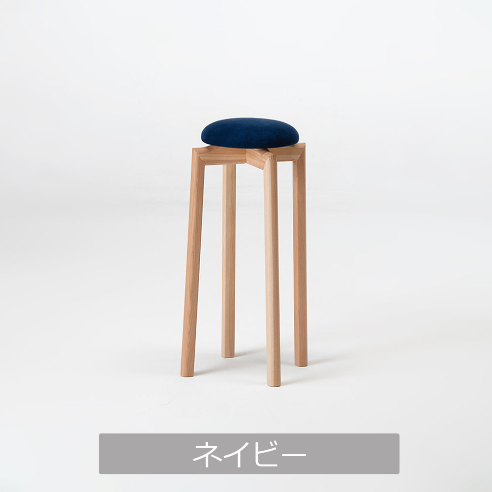 匠工芸 スツールM「MUSHROOM-マッシュルーム-」カバ材 高さ60cm 全5色