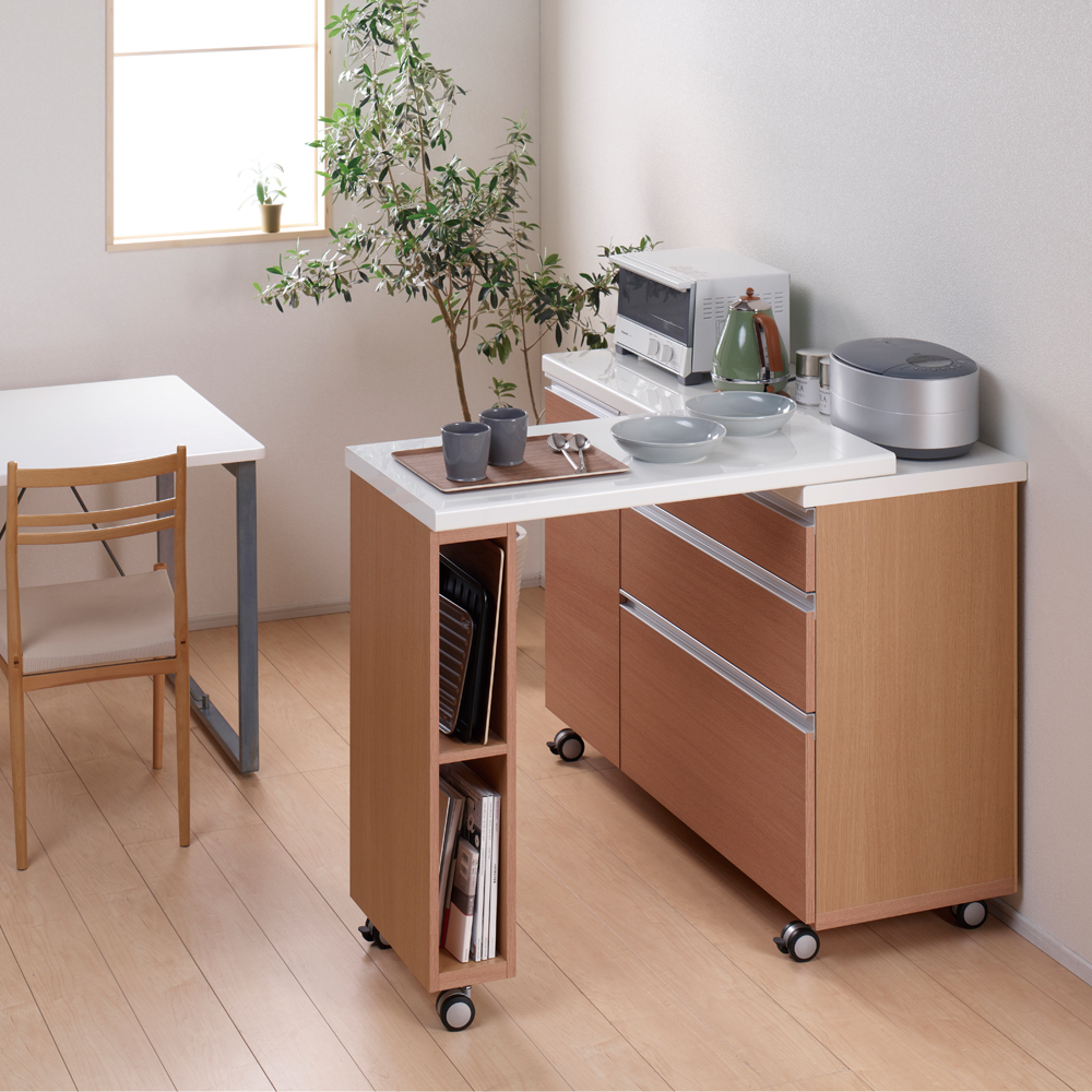 Pamouna（パモウナ）キッチンカウンター「AW」奥行47.2cm 全3色 幅全3