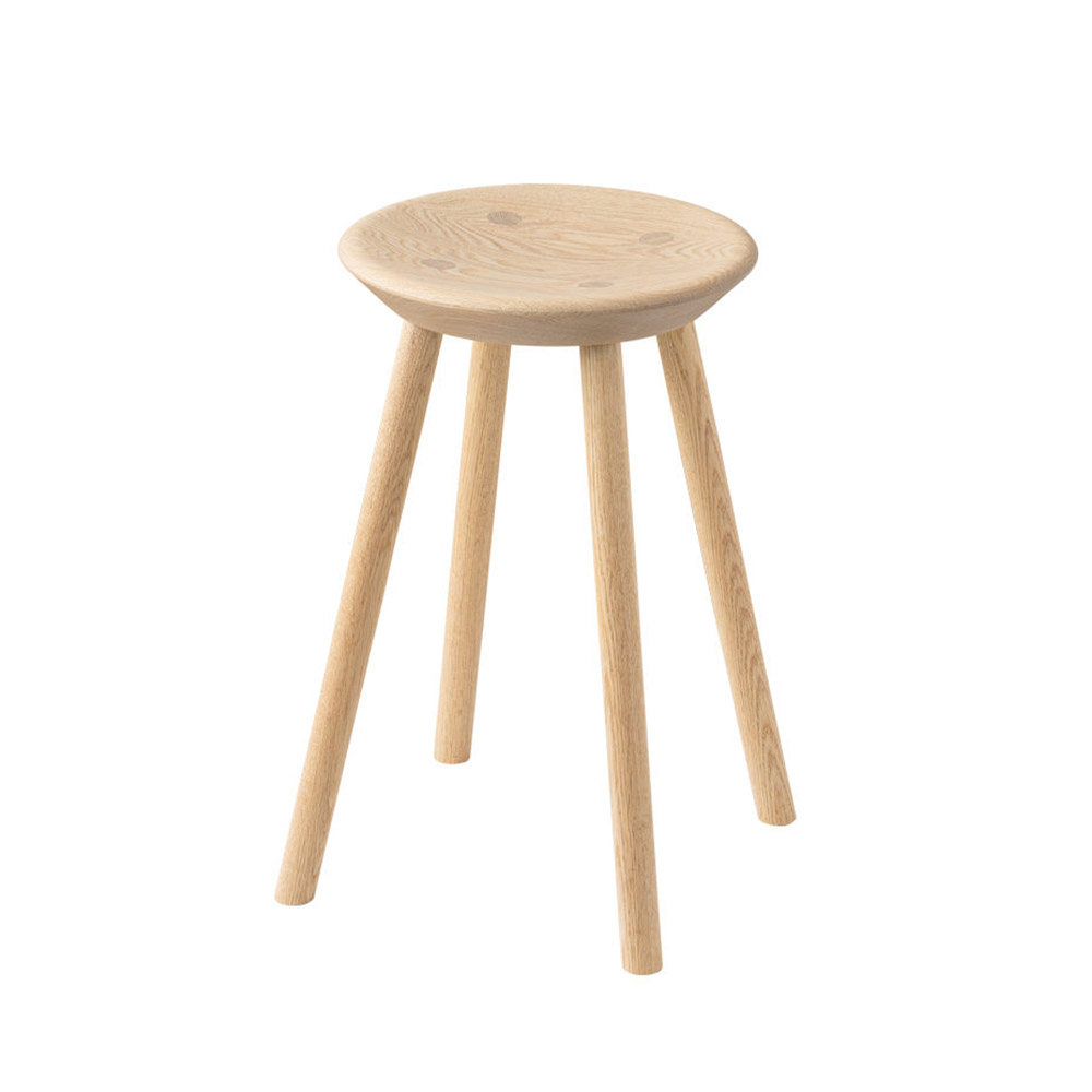 浜本工芸 スツール「No.7553」高さ50cm オーク材 プレミアムオーク(PR