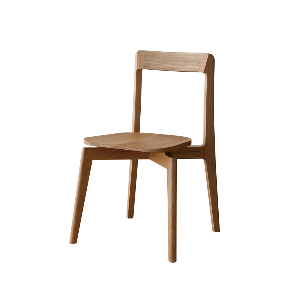 ダイニングチェア「リアルト」板座 ウォールナット材【受注生産品