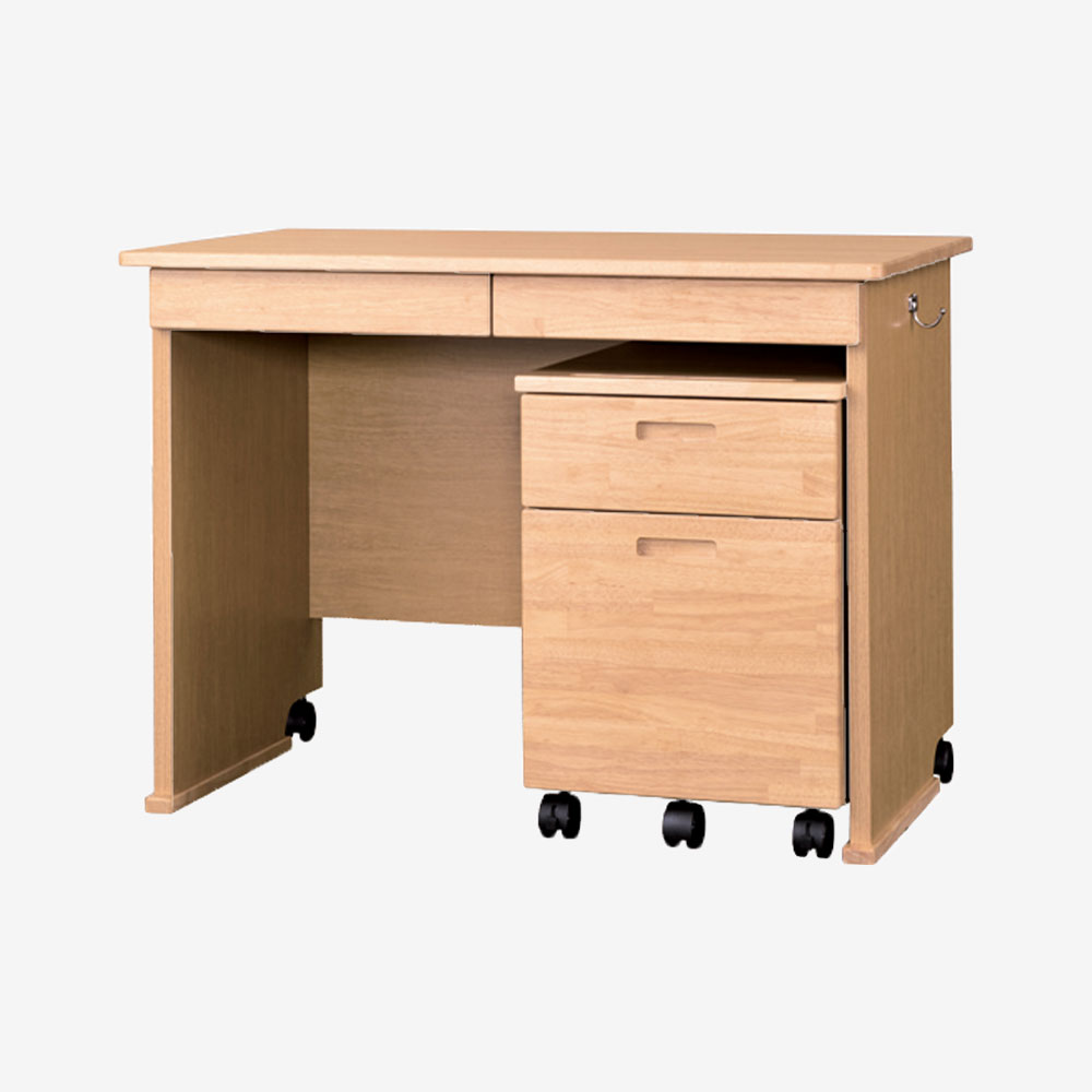 小島工芸 学習デスク「ラークアップ」ワゴン付き ライト色 | 【公式