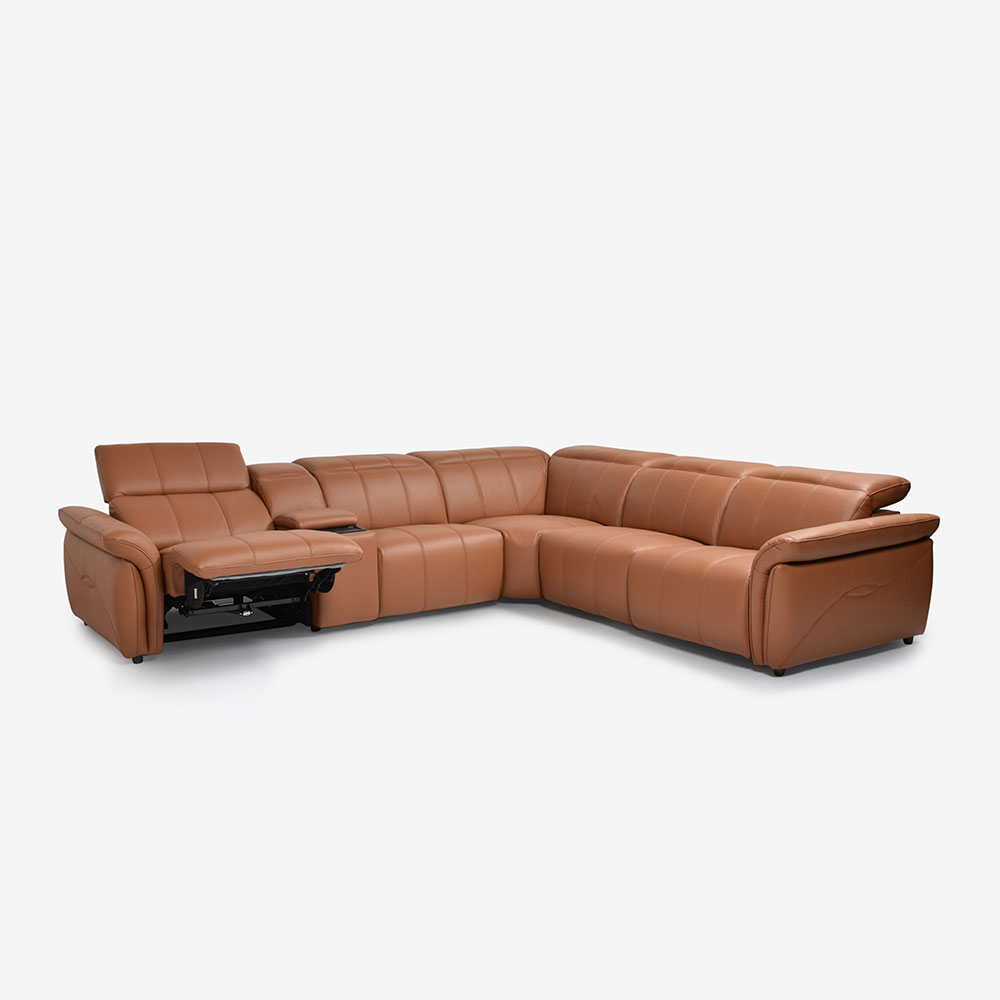 電動リクライニングコーナーソファ5点セット「L/S Motion 74（エルエス