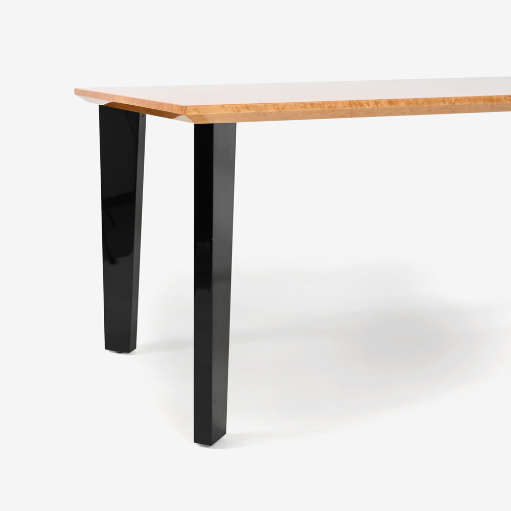 ダイニングテーブル「スプレンダー2 MA/BK」メープル材 全4サイズ