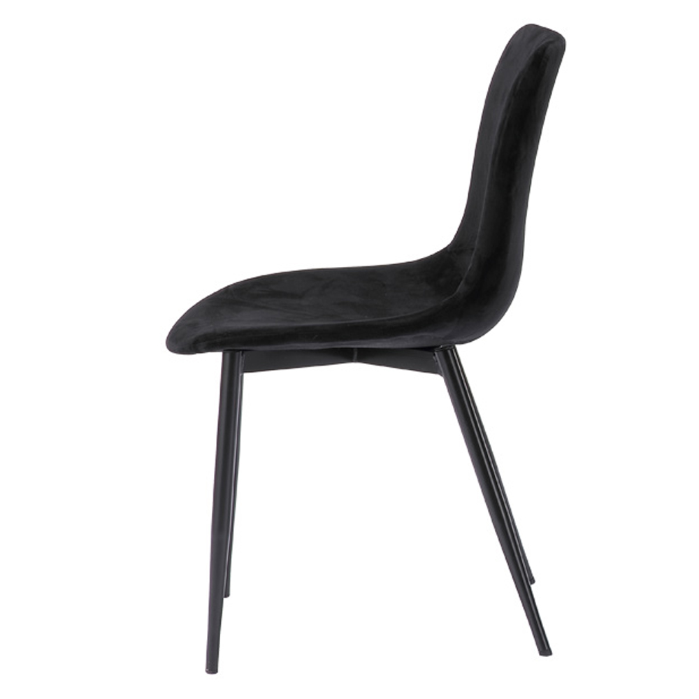 ダイニングチェア「Aldo アルド TDC-9909」布ブラック色【オンライン