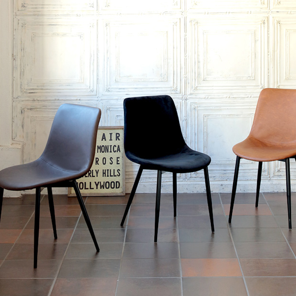 ダイニングチェア「Aldo アルド TDC-9909」布ブラック色【オンライン