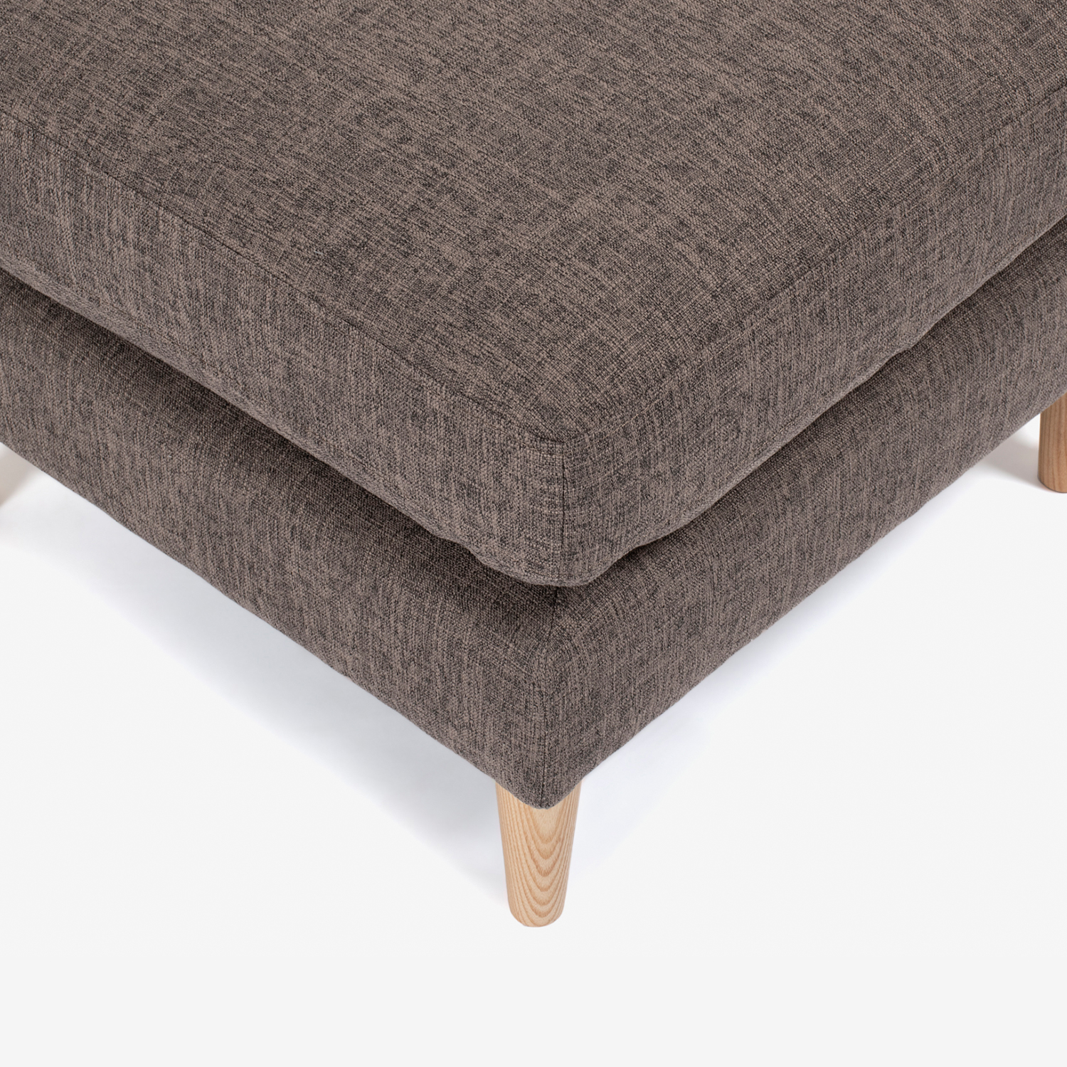 オットマン「クロス」布ブラウン色 #FG220-6D 木脚全2色 | 【公式