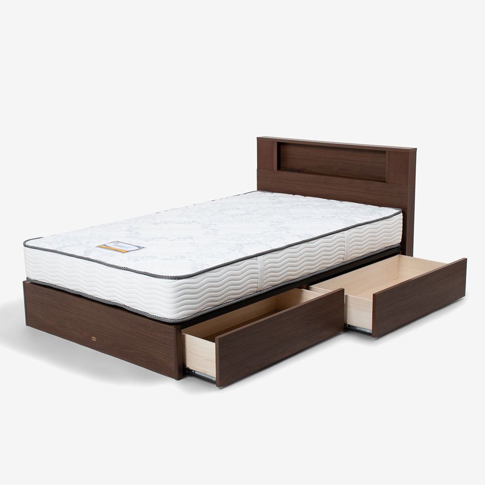 SIMMONS（シモンズ）ベッドフレーム「オラール スリムシェルフ」引出し