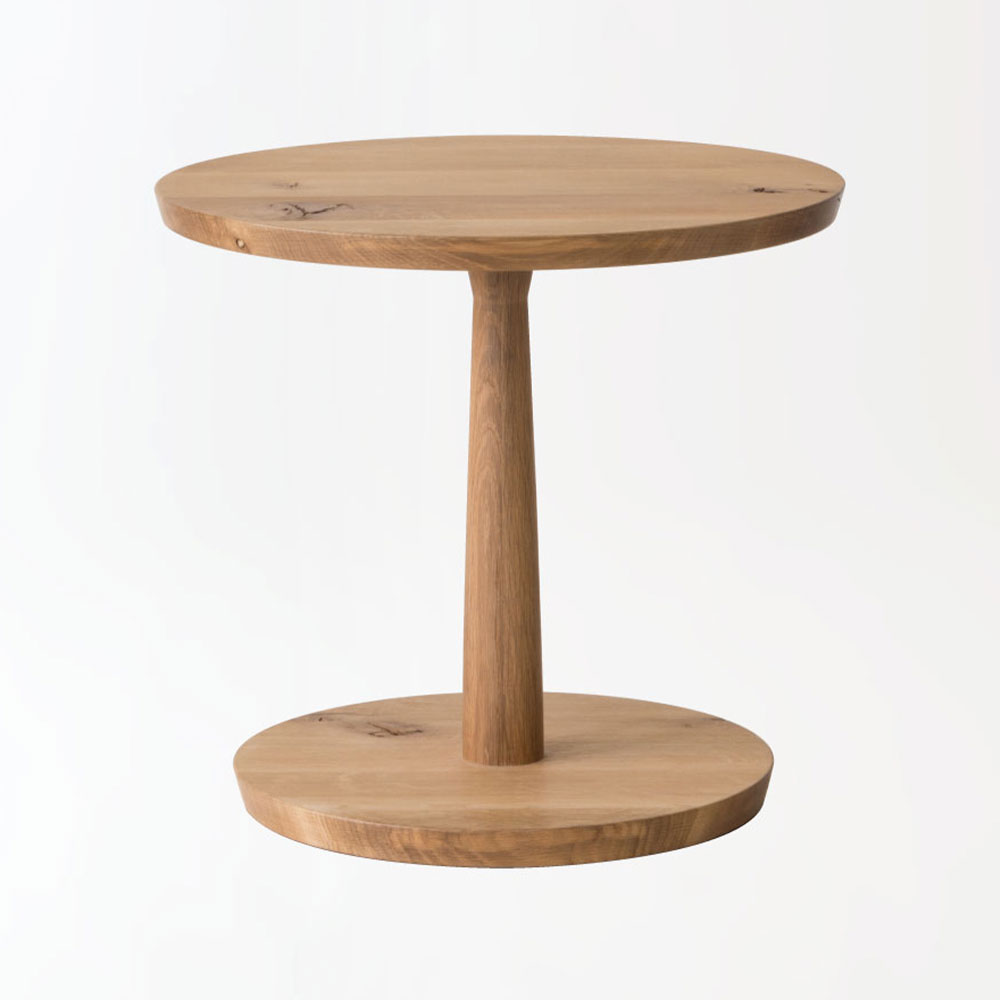 飛騨産業 サイドテーブル「森のことば SN670H」39cm丸 高さ52cm