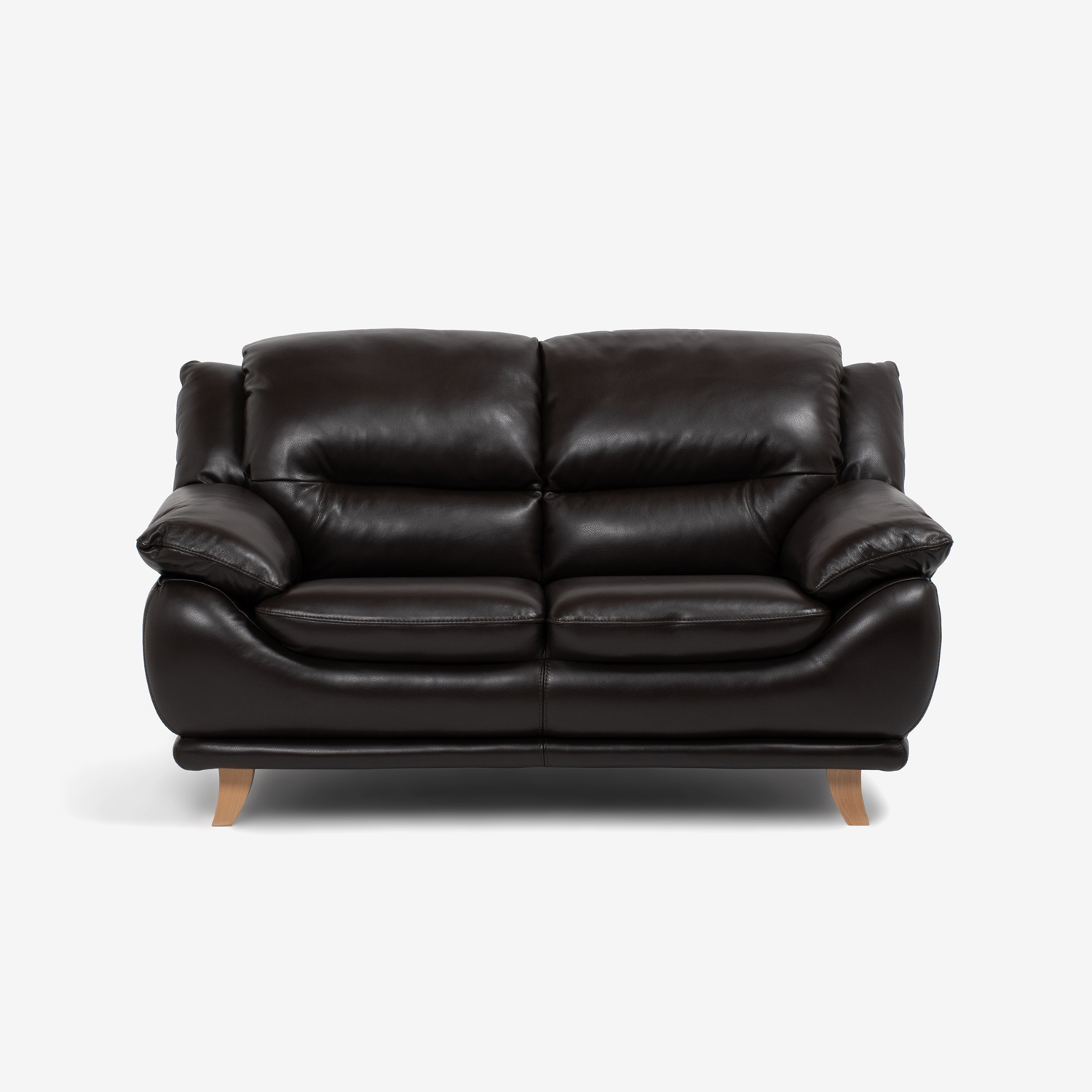 ソファ 2.5人掛け「オースチンKD」幅187cm 革#J/S-037C ウォールナット