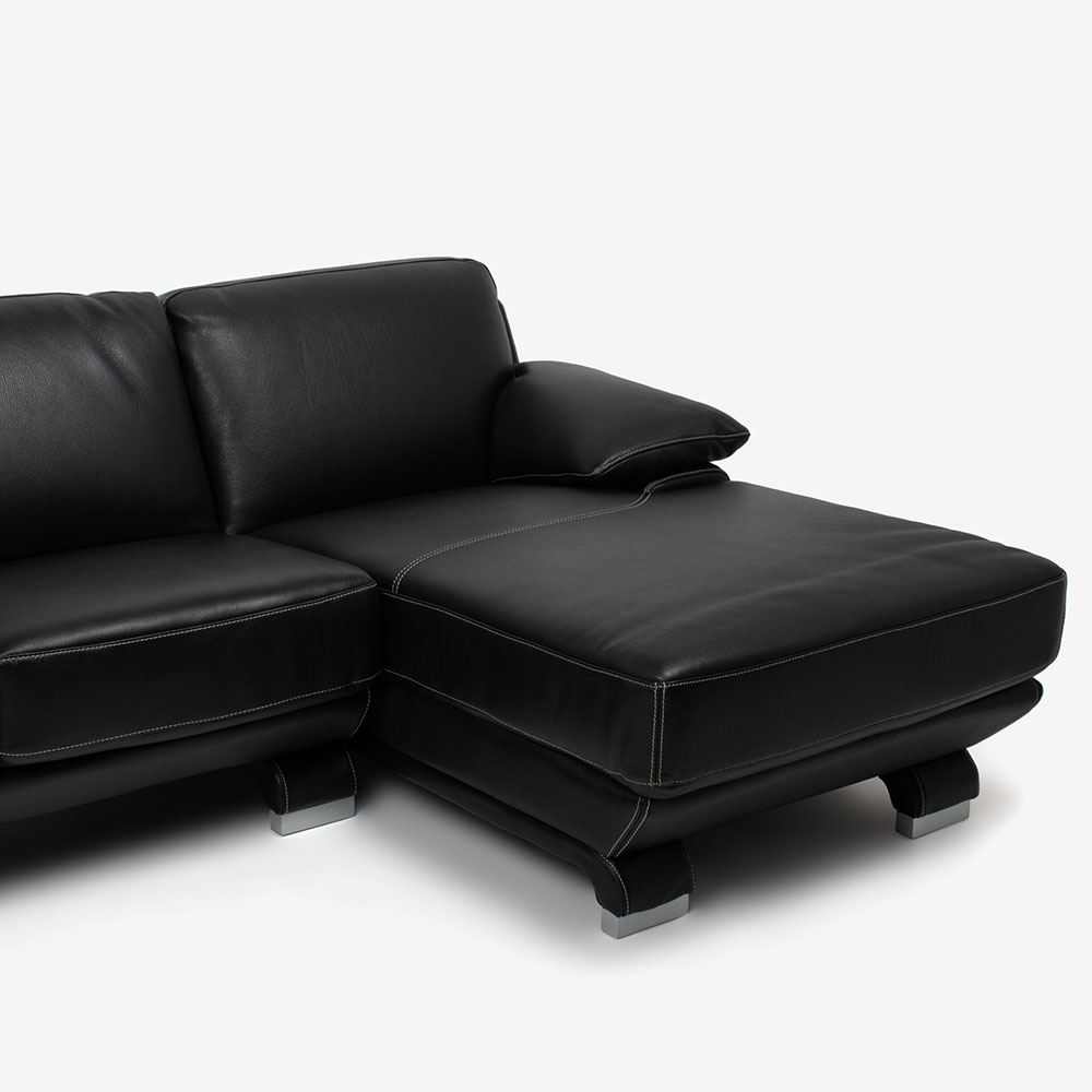 カウチソファ 向って右カウチ「L/S 01（エルエス01）」幅242cm 革