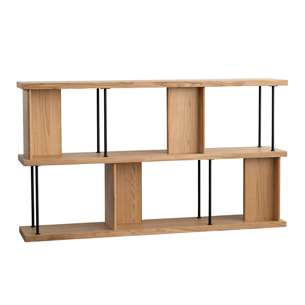 シェルフ 「デリック」 幅160cm ロータイプ オーク材 | 【公式】大塚