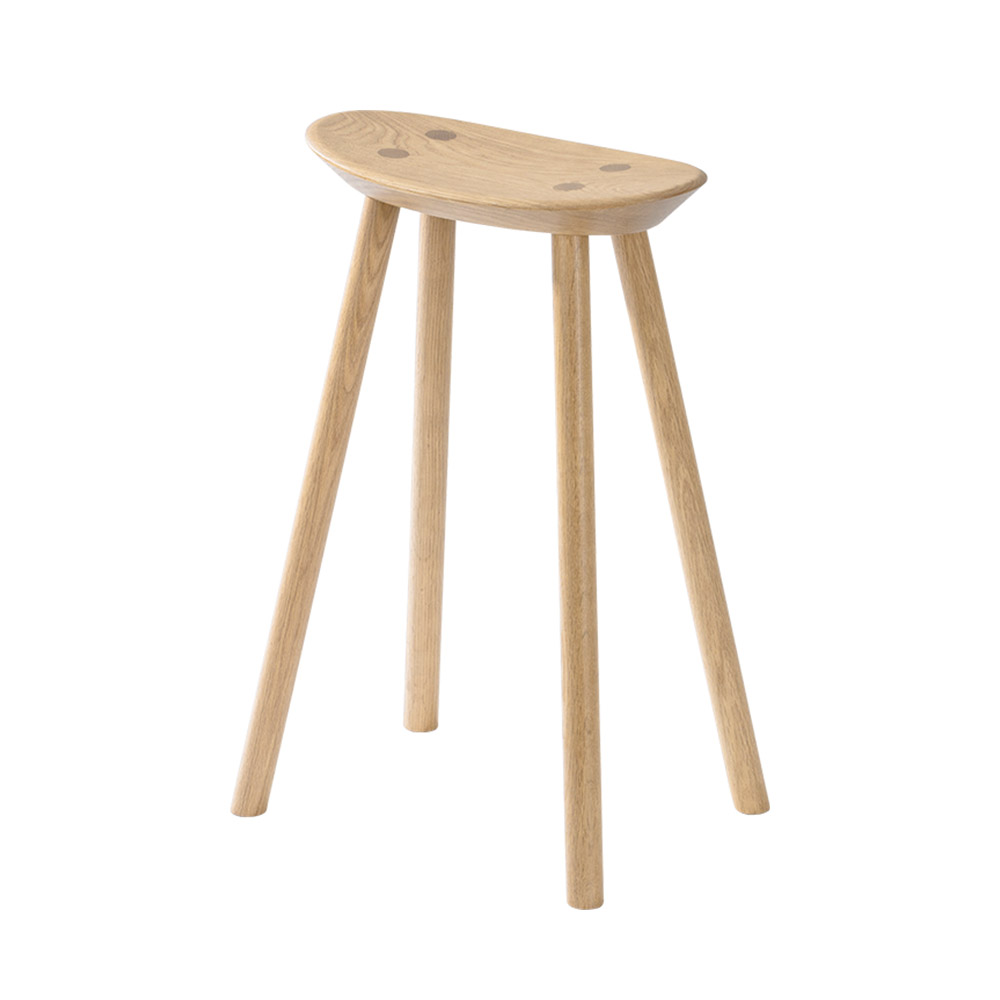 浜本工芸 スツール「No.7553」高さ50cm オーク材 プレミアムオーク(PR