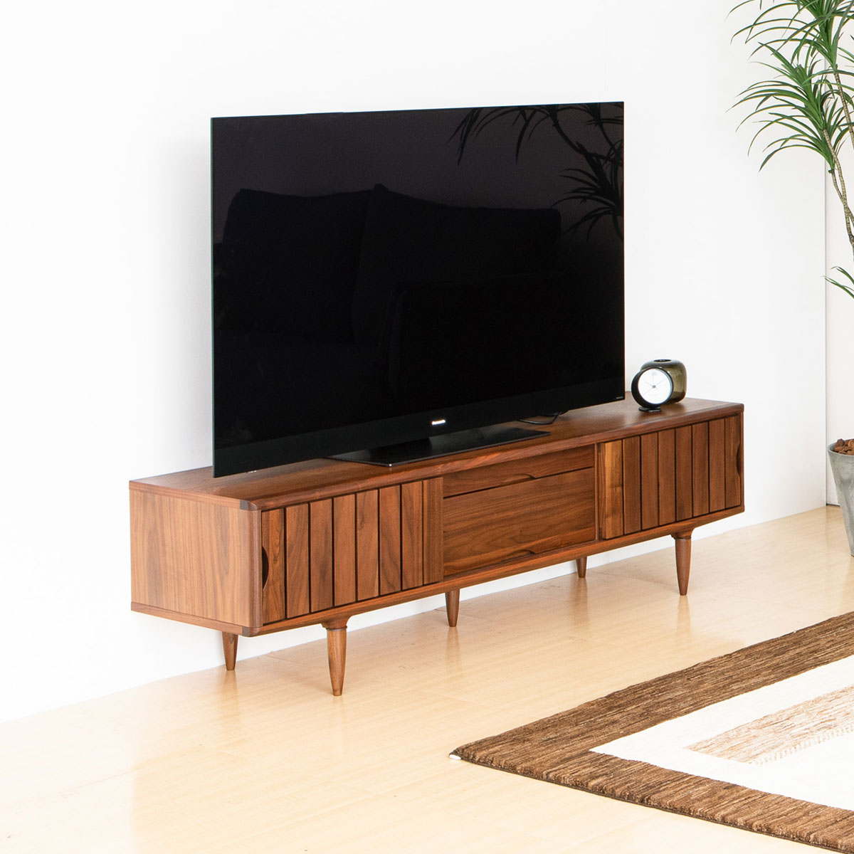 起立木工 テレビボード 「KISSUI(キッスイ)」 ウォールナット材 全2